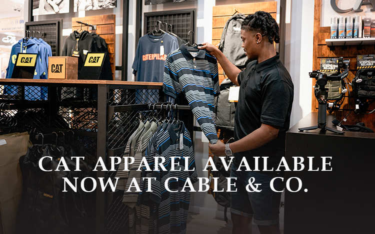 Cat Apparel Available Now At Cable Co
